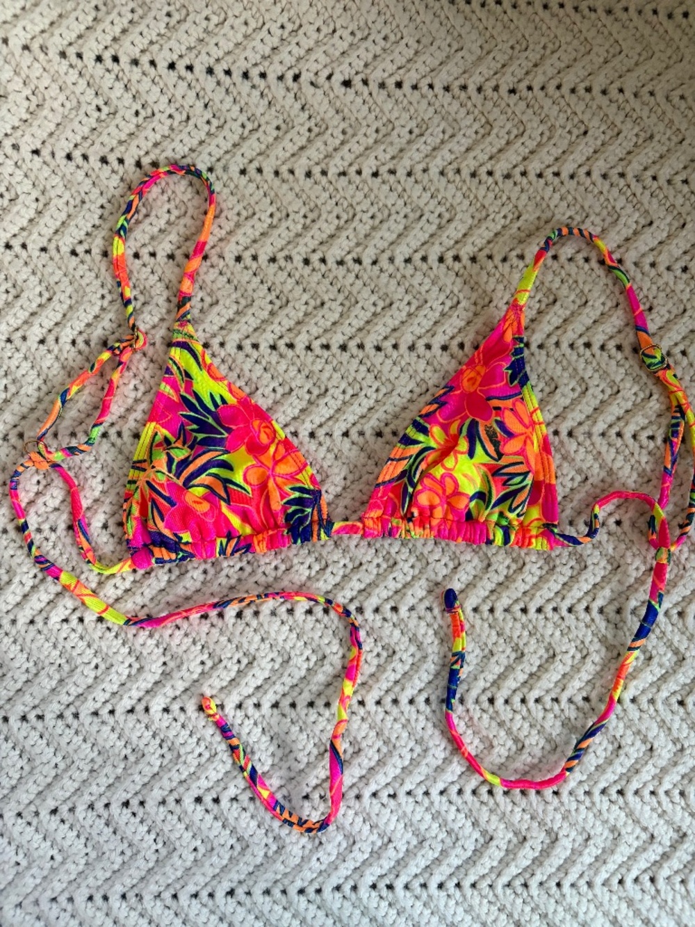 Feline Swim Naomi Pink Citrus Bikini Top